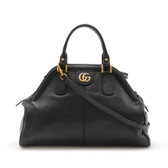GUCCI Black Leather Shoulder Bag - Picture 2 of 9